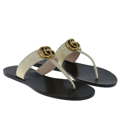 womens gucci sandals|gucci women flat sandals.